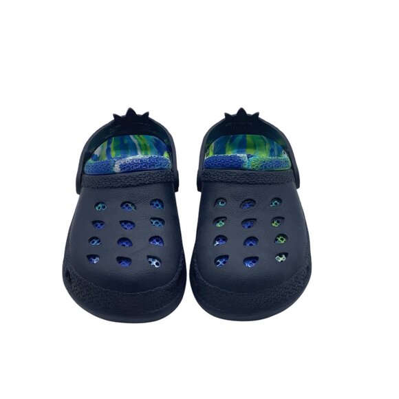 Capelli New York Navy Dragon Crocodile Clogs Strap Kid Child Size 10 - Picture 3 of 6